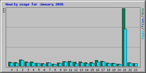 Hourly usage for January 2026